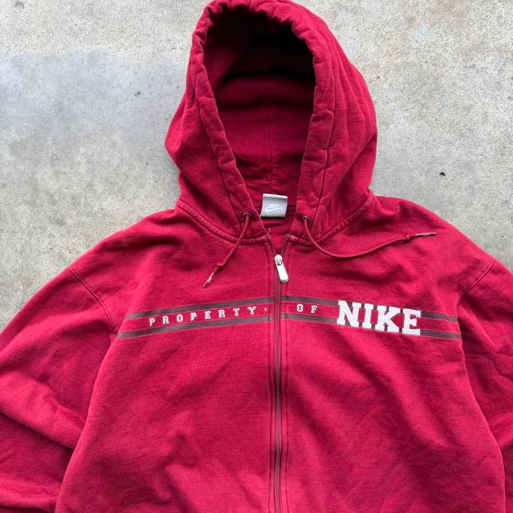 Y2K Nike Zip Up Hoodie size XL